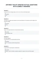 Arthrex Tsa Iot Updated Actual Questions With Correct Answers