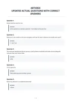 Arthrex Updated Actual Questions With Correct Answers