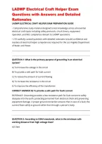 LADWP Electrical Craft Helper Exam Questions with Answers and Detailed Rationales