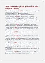 MICR 484 Exam Study Guide Questions With Well &NewLine;Elaborated Solutions 