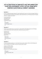 Ati Alterations In Immunity And Inflammatory Function Assesment Latest Actual Exam With Verified Questions & Correct Answers