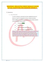 RNSG HESI Extra Credit Module 9 NGN Exam &vert; Practice Questions & Answers