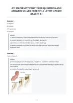 Ati Maternity Proctored Questions And Answers Solved Correctly Latest Update Graded A&plus;
