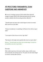 Ati Proctored Fundamental Exam Questions And Answer Key