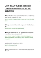 West Coast Emt Block Exam 1&NewLine;Comprehensive Questions And&NewLine;Solutions&NewLine;
