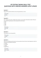 Ati Testing Taking Skills Test Questions With Verified Answers Latest Update