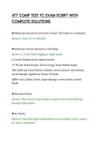 Att Comp Test Fc Exam Script With Complete Solutions
