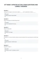 Att Week 5 Updated Actual Exam Questions And Correct Answers