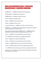 Hm2 Advancement Exam &vert; Complete&NewLine;Exam Review &vert; Verified Answers