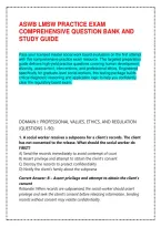 Aswb Lmsw Practice Exam Comprehensive Question Bank And Study Guide
