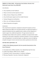 AMEDD CCC FINAL EXAM &ndash; All Questions And Solutions &lpar;Answers And&NewLine;Rationales&rpar; &vert;Latest Exam Prep 2026&sol;2027