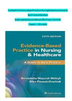 Test Bank &ndash; Evidence-Based Practice in Nursing & Healthcare&colon; A Guide to Best Practice&comma; 5th Edition&comma; Bernadette Mazurek Melnyk &ndash; Complete Exam Preparation Material&NewLine;