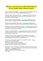 CBP Exam 7 with all Correct & 100&percnt; Verified Answers &vert;Actual Complete Update &vert;Already Graded A&plus;