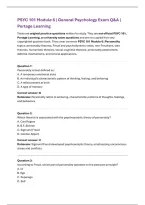 PSYC 101 Module 6 &vert; Introduction to Psychology Exam Q&A &vert; Portage Learning