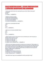 Cale Question Bank &vert; Exam Preparation&NewLine;&vert; Updated Questions And Answers