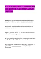 Biod 171 Module 1 Practice Examination&NewLine;2027 Questions And Correct Answers&NewLine;Graded A&plus;