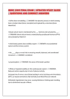 Bsnc 1000 Final Exam &vert; Updated Study Guide&NewLine;&vert; Questions And Correct Answers