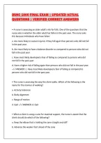 Bsnc 1000 Final Exam &vert; Updated Actual&NewLine;Questions &vert; Verified Correct Answers