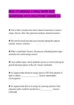 Biod 171 Module 4 Final Paper 2027&NewLine;Questions With Solutions Graded A&plus;