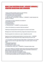Bsnc 1000 Midterm Exam &vert; Newest Version &vert;&NewLine;Verified Questions And Answers&NewLine;