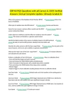 CBP NII PQS Questions with all Correct & 100&percnt; Verified Answers &vert;Actual Complete Update &vert;Already Graded A&plus;