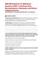 HESI RN Pediatrics V1 NGN Exam Questions 2026 &vert; 3 Full Exam Sets&comma; Nursing Answers&comma; Rationales and Clinical Judgment Review