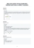 Wgu C207 Latest Actual Exam With&NewLine;Verified Questions & Correct Answers&NewLine;