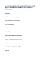 HOAG EKG TEST 2026&sol;2027 &ndash; ECG RHYTHM INTERPRETATION STUDY GUIDE & &NewLine;EXAM&rsqb; QUESTIONS AND CORRECT ANSWERS &lpar;VERIFIED ANSWERS&rpar; PLUS &NewLine;RATIONAL&period;ES 2026 &NewLine;Core Domains &NewLine;Cardiac Anatomy and Electrophysiology &NewLine;EKG Lead Placement and Artifact Recognition &NewLine;Sinus