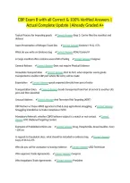 CBP Exam 8 with all Correct & 100&percnt; Verified Answers &vert;Actual Complete Update &vert;Already Graded A&plus;
