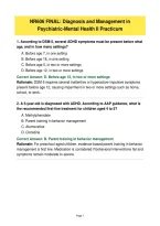 NR606 Final Exam&colon; Practice Questions with Answers and Rationales