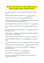 CBP Test 4 with all Correct & 100&percnt; Verified Answers &vert;Actual Complete Update &vert;Already Graded A&plus;