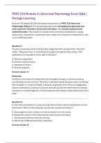 PSYC 210 Module 4 &vert; Abnormal Psychology Exam Q&A &vert; Portage Learning