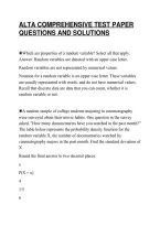 Alta Comprehensive Test Paper&NewLine;Questions And Solutions