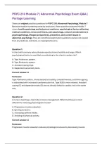 PSYC 210 Module 7 &vert; Abnormal Psychology Exam Q&A &vert; Portage Learning