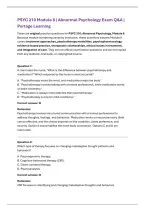 PSYC 210 Module 8 &vert; Abnormal Psychology Exam Q&A &vert; Portage Learning