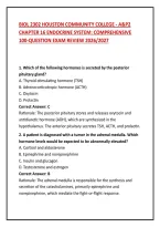 Biol 2302 Houston Community College - A&P2 Chapter 16 Endocrine System&colon; Comprehensive 100-Question Exam Review 2026&sol;2027