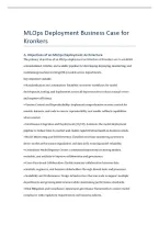WGU D602 Deployment &ndash; Task 1&colon; MLOps Deployment Business Case for Kronkers &vert; 2026&sol;2027 Update with complete solutions&period;