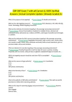 CBP OBT Exam 7 with all Correct & 100&percnt; Verified Answers &vert;Actual Complete Update &vert;Already Graded A&plus;