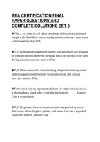 Aea Certification Final&NewLine;Paper Questions And&NewLine;Complete Solutions Set 3