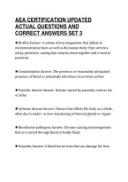 Aea Certification Updated&NewLine;Actual Questions And&NewLine;Correct Answers Set 3
