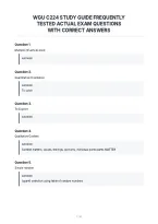 Wgu C224 Study Guide Frequently&NewLine;Tested Actual Exam Questions&NewLine;With Correct Answers&NewLine;