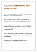 Wgu D027 Exam Questions With Correct Answers