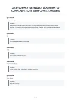 Cvs Pharmacy Technician Exam Updated&NewLine;Actual Questions With Correct Answers