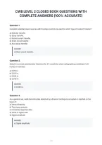 Cwb Level 2 Closed Book Questions With&NewLine;Complete Answers &lpar;100&percnt; Accurate&rpar;&NewLine;