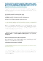 DaVita RN Final Exam Study Guide 2026&sol;2027 &vert; Registered Nurse Dialysis Training Review &vert; Hemodialysis Nursing&comma; Acute Kidney Injury&comma; CKD&comma; Vascular Access&comma; Fluid and Electrolyte Balance&comma; Patient Safety&comma; Clinical Scenarios and Original Practice Questions wit