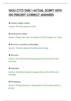 Wgu C773 Task 1 Actual Script With&NewLine;100 Percent Correct Answers&NewLine;