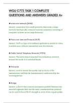 Wgu C773 Task 1 Complete&NewLine;Questions And Answers Graded A&plus;