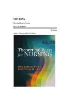 Test Bank for Theoretical Basis for Nursing&comma; 7th Edition by Melanie McEwen & Evelyn M&period; Wills &ndash; Chapters 1-23 Complete Questions with Verified Solutions