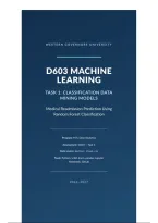 WGU D603 Machine Learning &ndash; Task 1&colon; Classification Data Mining Models &vert; Random Forest Medical Readmission Analysis&comma; Python Code & Complete Solutions &vert; 2026&sol;2027 Updated