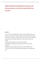 NBME CBSE Real Exam 200 Questions and Answers with Rationales Graded A&plus; Latest 2026 Complete USMLE Step 1 Exam Prep